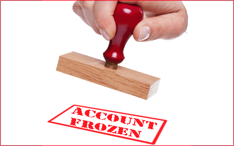 How long can creditors freeze a bank account?
