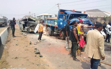 Four killed as Anambra taskforce vehicle rams into tipper