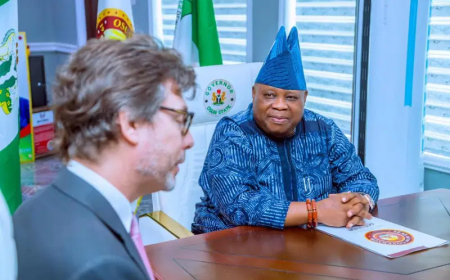 IGP overseeing ‘Rape on Democracy’ in Osun – Adeleke tells British envoy