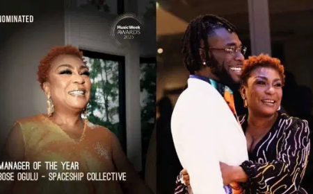 Burna Boy’s mother bags nomination for Best Manager at Music Week Awards