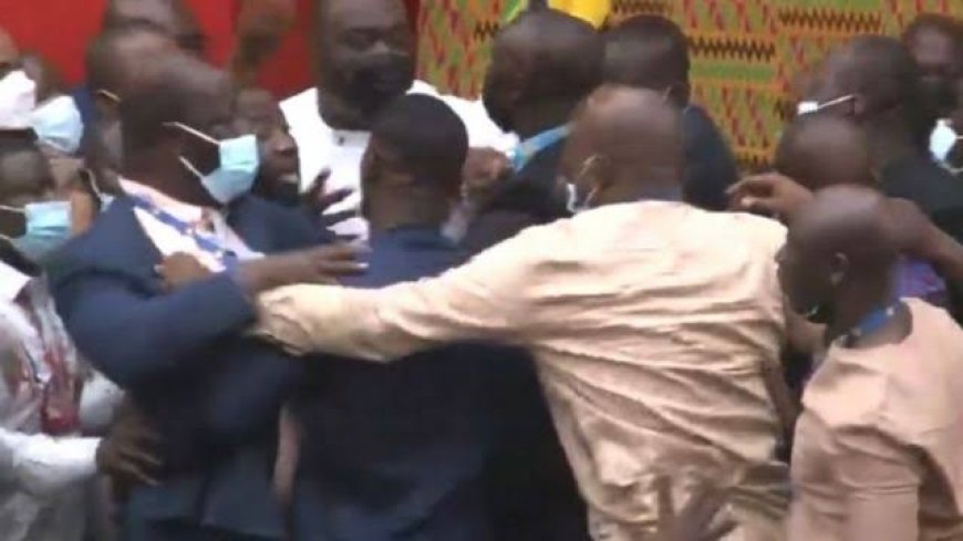 Four lawmakers suspended over fight in Ghana’s parliament