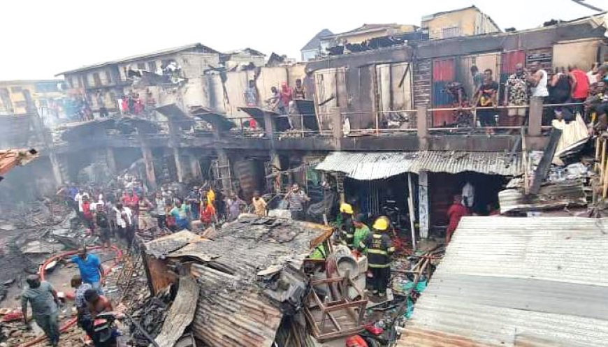 Fire guts Ladipo market, destroys goods worth millions of Naira