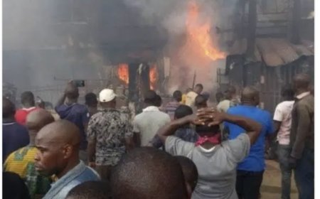 Fire consumes driver, motor boy at Ibadan filling station