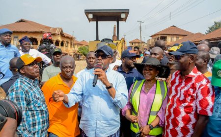 Abiodun Inspects Road Projects in Ogun East, Says Current Developmental Drive Must be Sustained