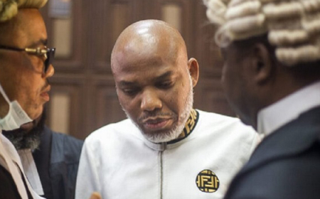 Nnamdi Kanu tenders apology over misconduct in open court