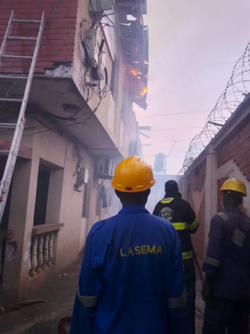 LASEMA contains fire at Ago medical centre