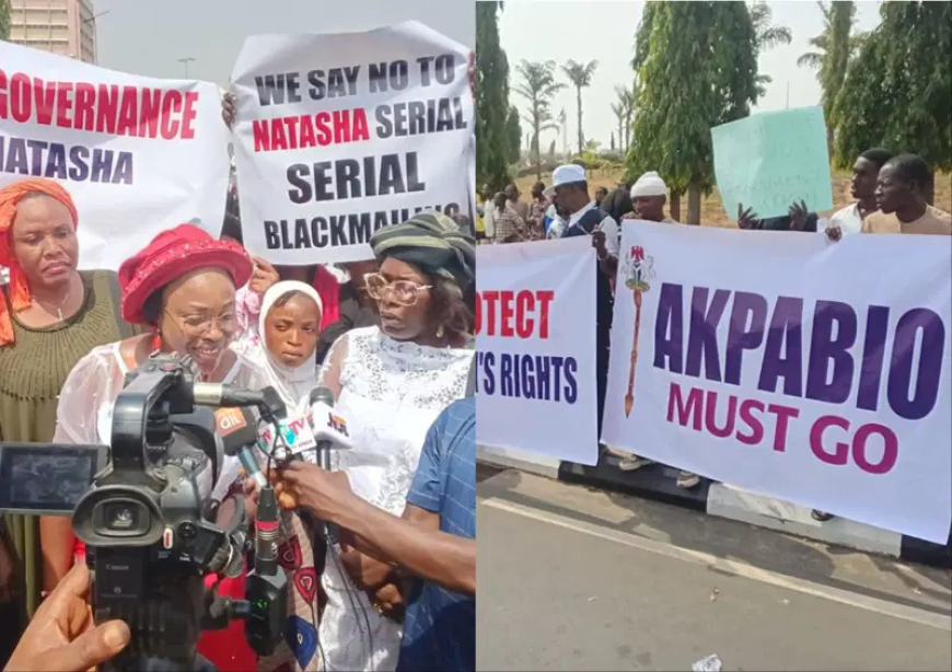 Natasha storms NASS as Pro-Akpabio, Akpoti-Uduaghan supporters clash