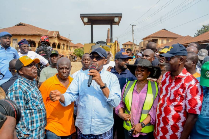 Abiodun Inspects Road Projects in Ogun East, Says Current Developmental Drive Must be Sustained