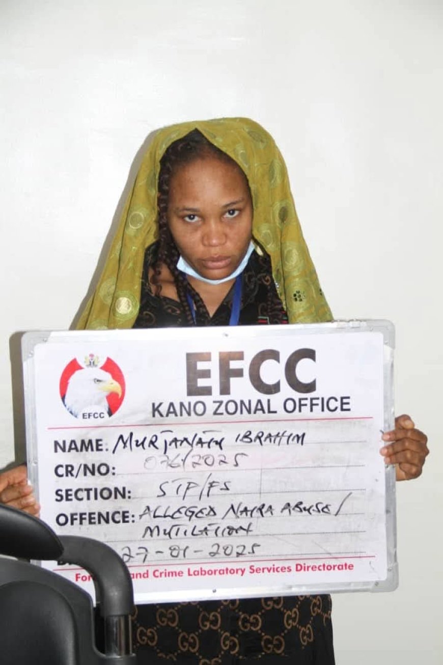 EFCC Arrests Kano TikTok Influencer, Murja Kunya for Alleged Naira Mutilation