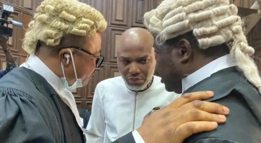 Terrorism Charge: Kanu docked before new trial judge, pleads not guilty