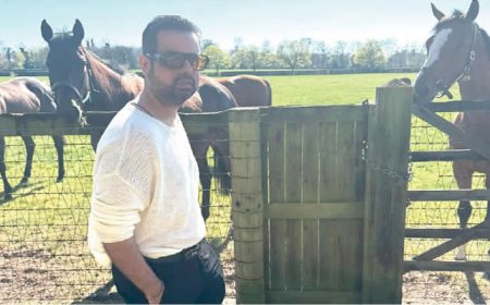Indian billionaire, Prateek Suri spotted horse riding in London