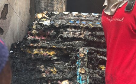 PICTORIAL: Fire guts Oyo market