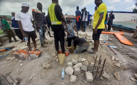 Death toll in Lagos building collapse rises to 5, 15 rescued