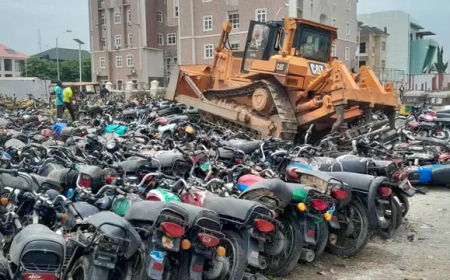 FCTA crushes 601 impounded motorcycles
