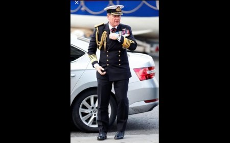 Head of UK’s Royal Navy ‘stepped down over affair with female subordinate