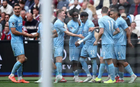 Nottingham Forest keep UCL dreams alive with 2-1 win at West Ham