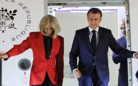 French President Macron denies ‘domestic dispute’ with wife after viral plane video