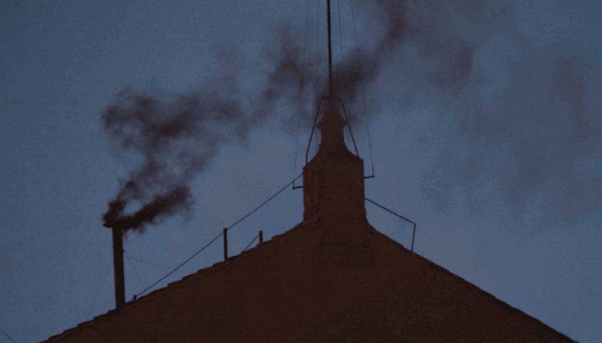 Black smoke after first ballot – meaning no pope elected on first day of conclave