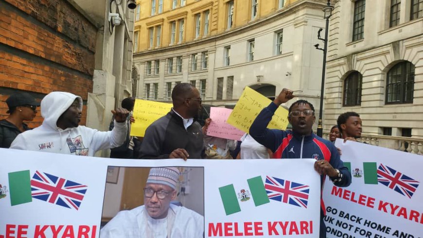 Nigerians in UK protest, demand deportation of Mele Kyari