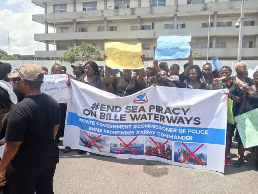 Rivers women protest abduction of eight WAEC candidates