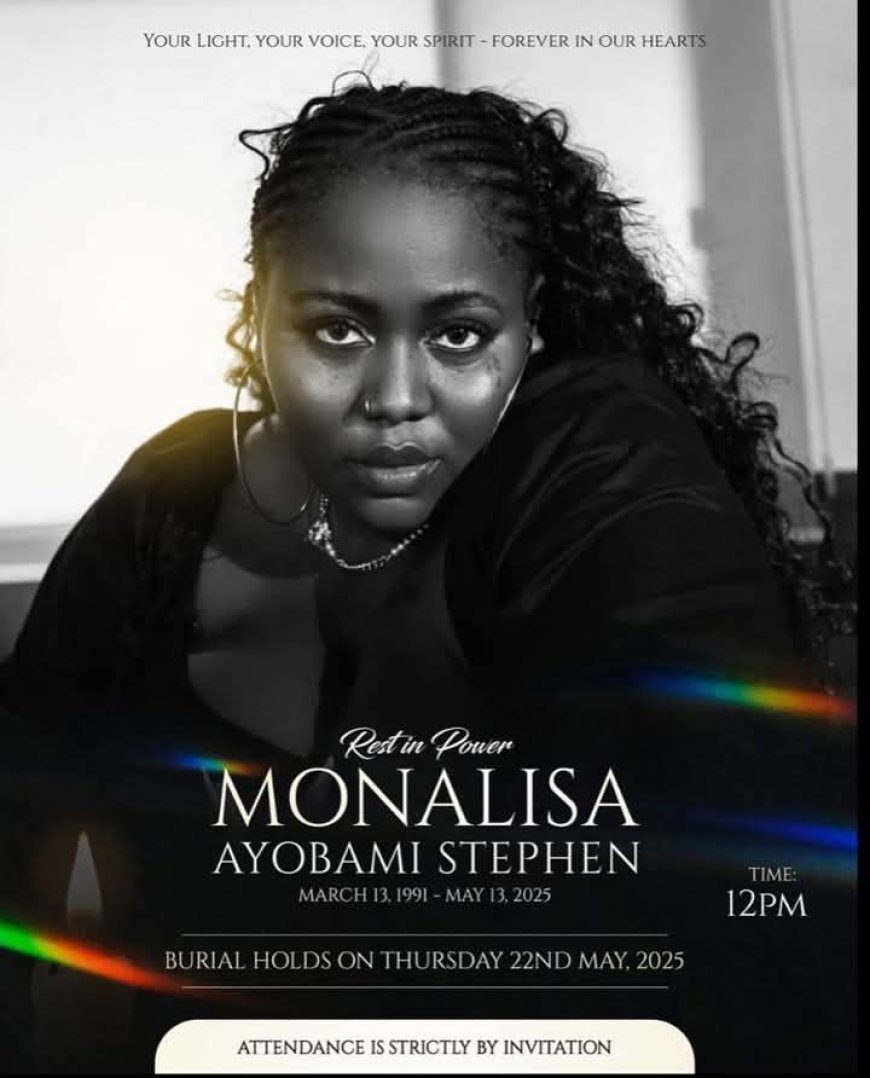 Family of late actress Monalisa Stephen announces burial plans