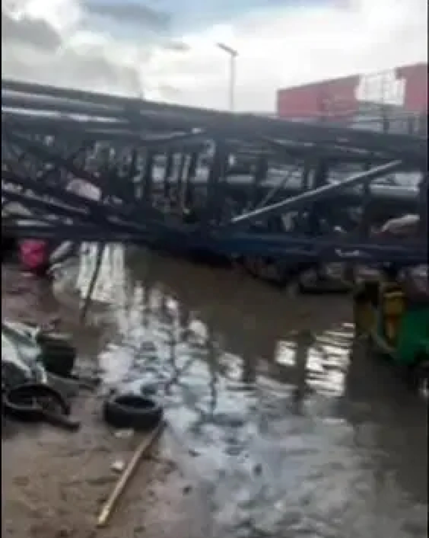 Scores injured as billboard kills tricycle passenger in Aba