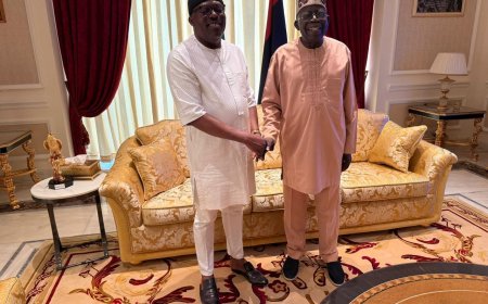 Suspended Rivers Governor Fubara visits President Tinubu in Lagos