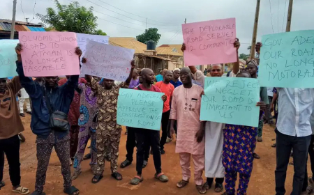 Osun residents protest poor road network, seeks Adeleke’s intervention