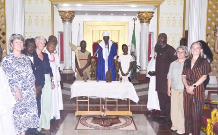 Benin monarch receives 119 repatriated artefacts, alleges foiled plot to re-loot treasures