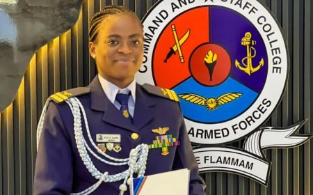 Nigeria’s first female fighter pilot shines in Ghana