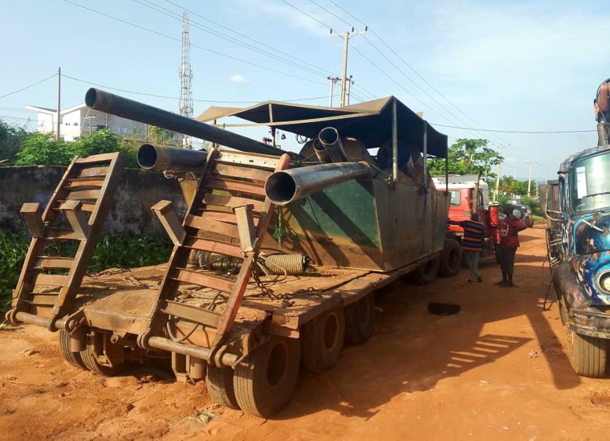NSCDC raids illegal mining site, confiscates dredging machines in Anambra