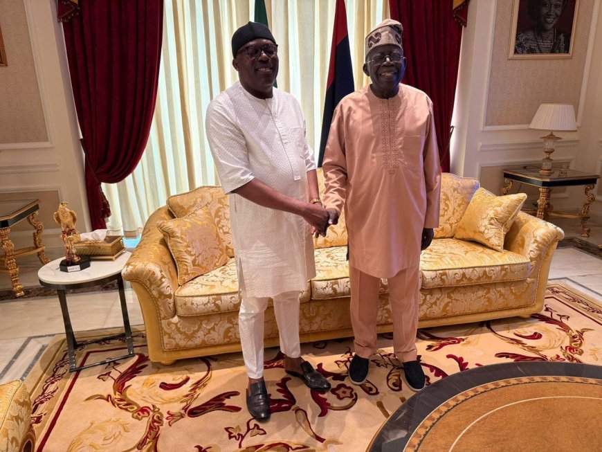 Suspended Rivers Governor Fubara visits President Tinubu in Lagos