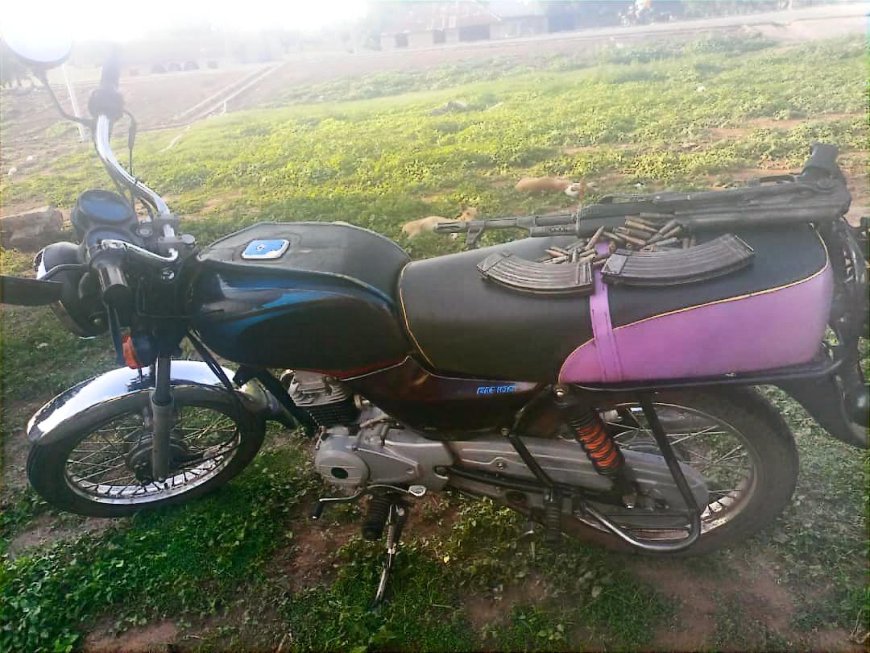 Police recover arms, motorcycle during stop-and-search, suspect flees
