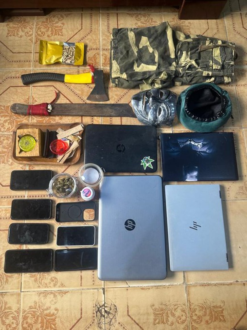 Police arrest two for smoking on patrol van in Delta
