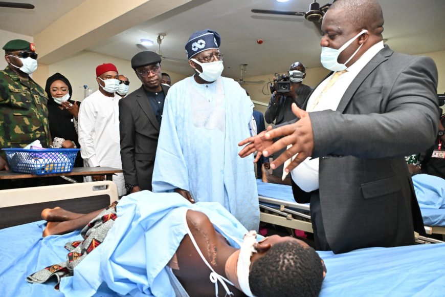 Tinubu visits survivors of Benue attacks in hospital