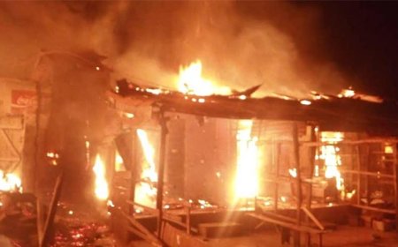 Fire guts five shops in Oyo