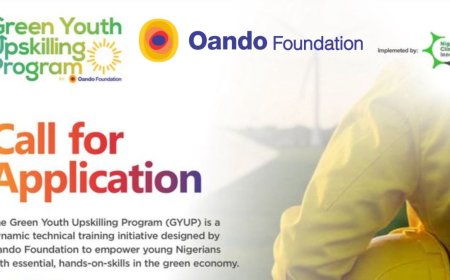 Oando Foundation Green Youth Upskilling Program 2025 | How To Apply
