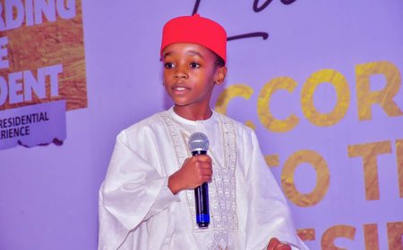 Boy named after Buhari gets scholarship after inspiring speech at Garba Shehu’s book launch