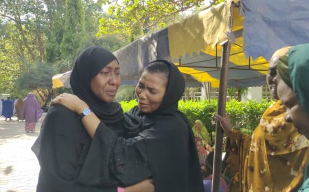 Buhari’s daughter weeps as she arrives Daura for burial