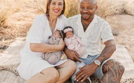 How Australian grandma, 56, welcomed twins with 39-year-old Nigerian husband