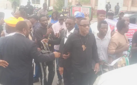 Sowore leads protest at Force HQ over poor police salaries, pensions