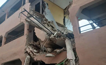 Three-storey student hostel collapses near AE-FUNAI in Ebonyi