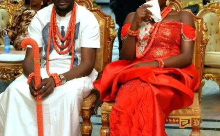 Photos emerge from 2Baba, Natasha Osawaru’s traditional wedding in Abuja