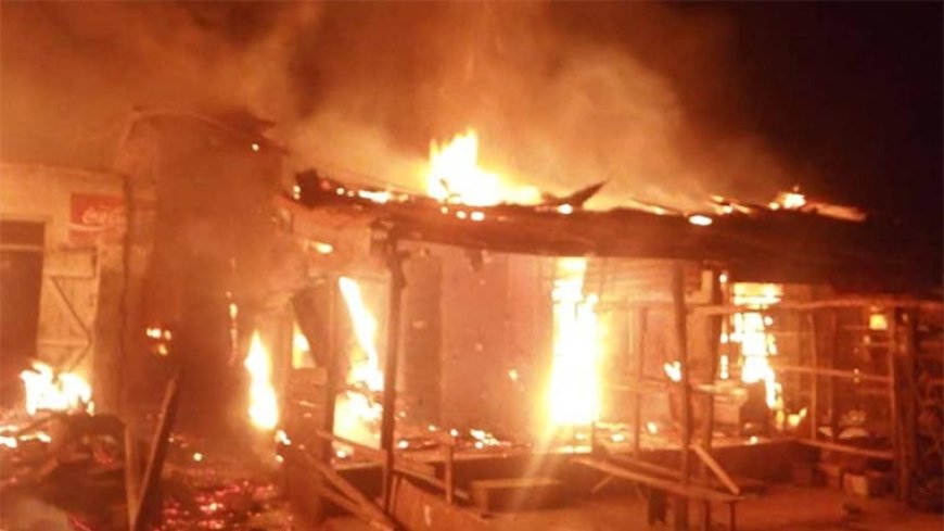 Fire guts five shops in Oyo