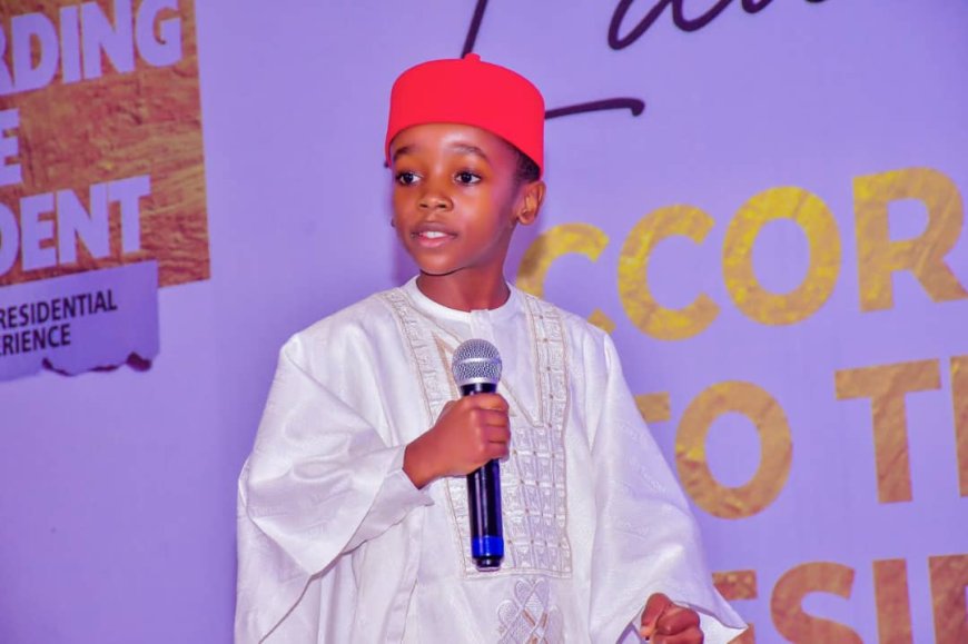 Boy named after Buhari gets scholarship after inspiring speech at Garba Shehu’s book launch
