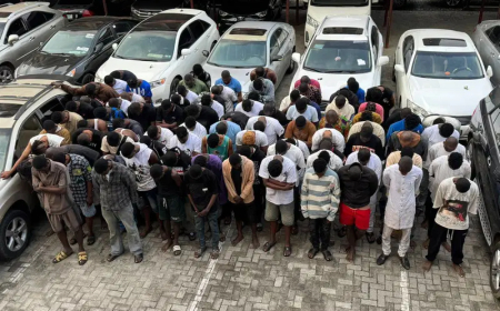 EFCC raids hotel inside Obasanjo Library, arrests 93 suspected internet fraudsters