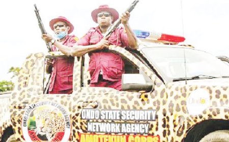 Amotekun arrests five suspects for robbery, assault in Ogun