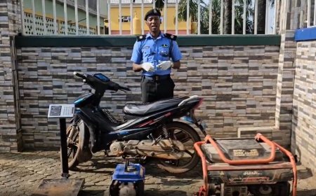 Ex-convict rearrested for stealing motorcycle, six days after release from prison