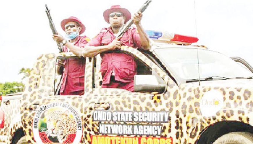 Amotekun arrests five suspects for robbery, assault in Ogun