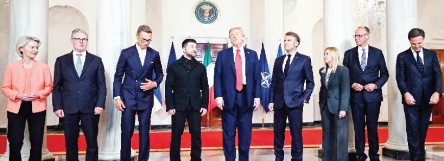 Global leaders begin high-stakes talks to end Russia-Ukraine war